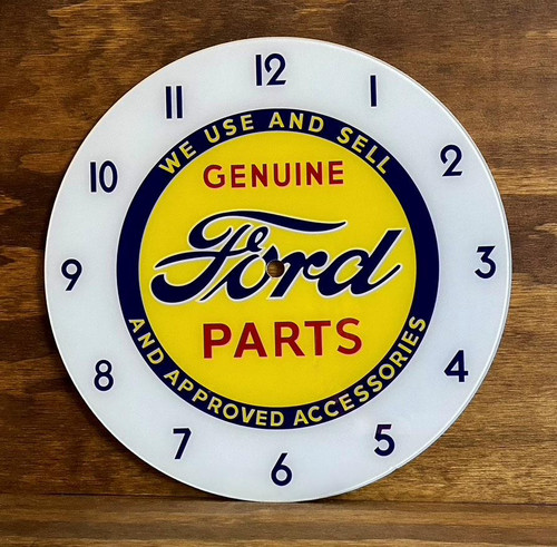 14-3/8" Ford Round Replacement Clock Face for Pam Style Clock FREE SHIP