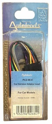 Autoleads PC2 68 4 Honda Accord 1998 On ISO Radio Wiring Harness Adapter