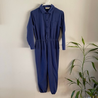 Boden Jersey Jumpsuit Girls 11 12 Years Blue Casual Soft Knit One Piece Outfit