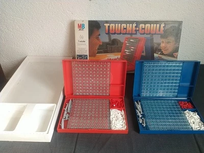 JEU DE SOCIÉTÉ Vintage MB TOUCHÉ COULÉ BATAILLE NAVALE COMPLET Liv Offerte - Photo 1/4