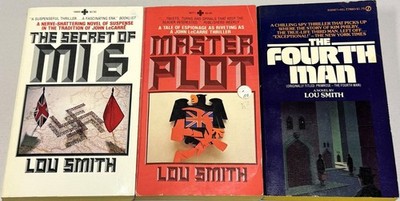Lou Smith vintage espionage paperbacks - Master Plot, Secret of MI6, Fourth Man