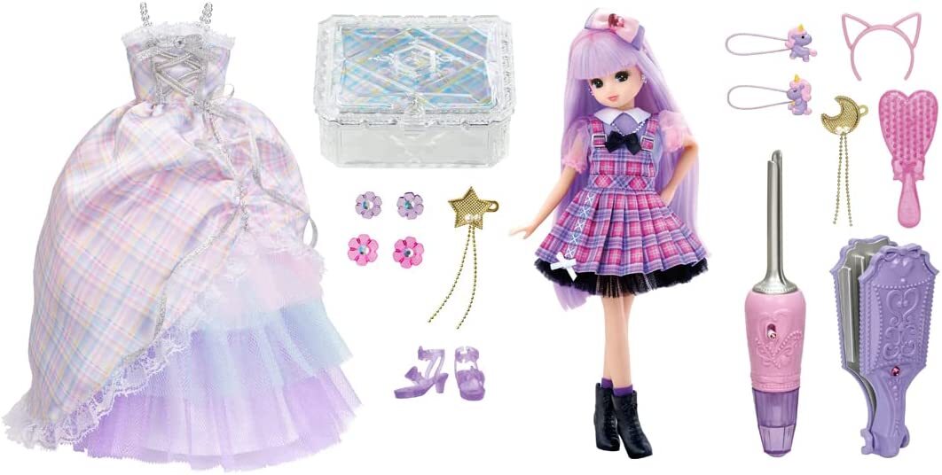 TAKARA TOMY Licca-chan Doll Rainbow Kyun Curl Licca Deluxe From