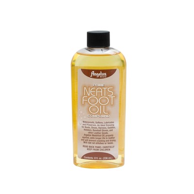 Angelus Brand Prime Neatsfoot Oil Compound Shoes Boots Leather Waterproof Softener Protector Conditioner 8 Oz (7290000146706)