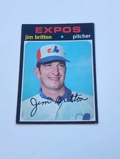 1971 TOPPS OPC O PEE CHEE BASEBALL #699 JIM BRITTON MONTREAL EXPOS CARD