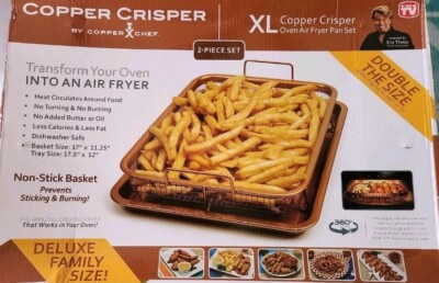Copper Crisper Pro XL Crisper Baking Tray & Basket Non-Stick Ceramic + Titanium