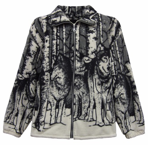 New Womens Double Fleece Animal Print Jacket With Pockets Soft & Warm - Picture 9 of 34
