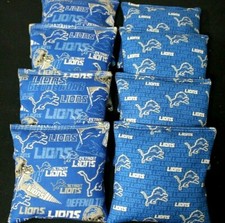DETROIT LIONS CORNHOLE BEAN BAGS 8 ACA Regulation Game Toss