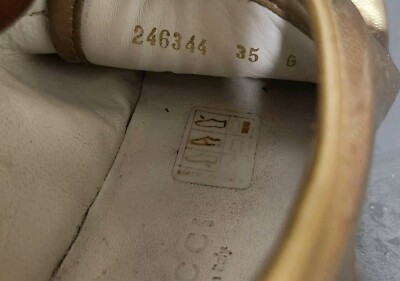 シャンパン GUCCI Imprime Monogram Barcelona Low Top Sneakers Champagne Sz 6