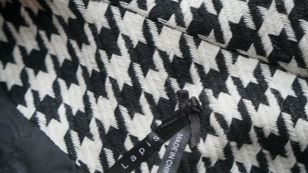 Lapis Houndstooth Blazer Jacket Small - image 7