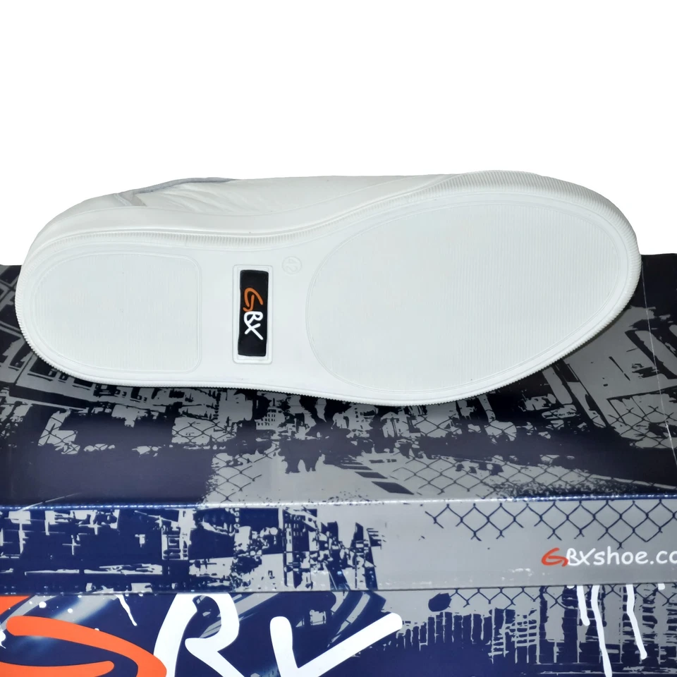 Zapatilla deportiva GBX Gutt de cuero Oxford crudo de moda para hombre talla 10 nueva en caja Foto 3 de 4