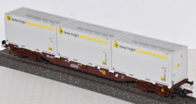 Marklin 47079-03  ÖBB Austrian Railways Flat Car w Inno Freight containers HO