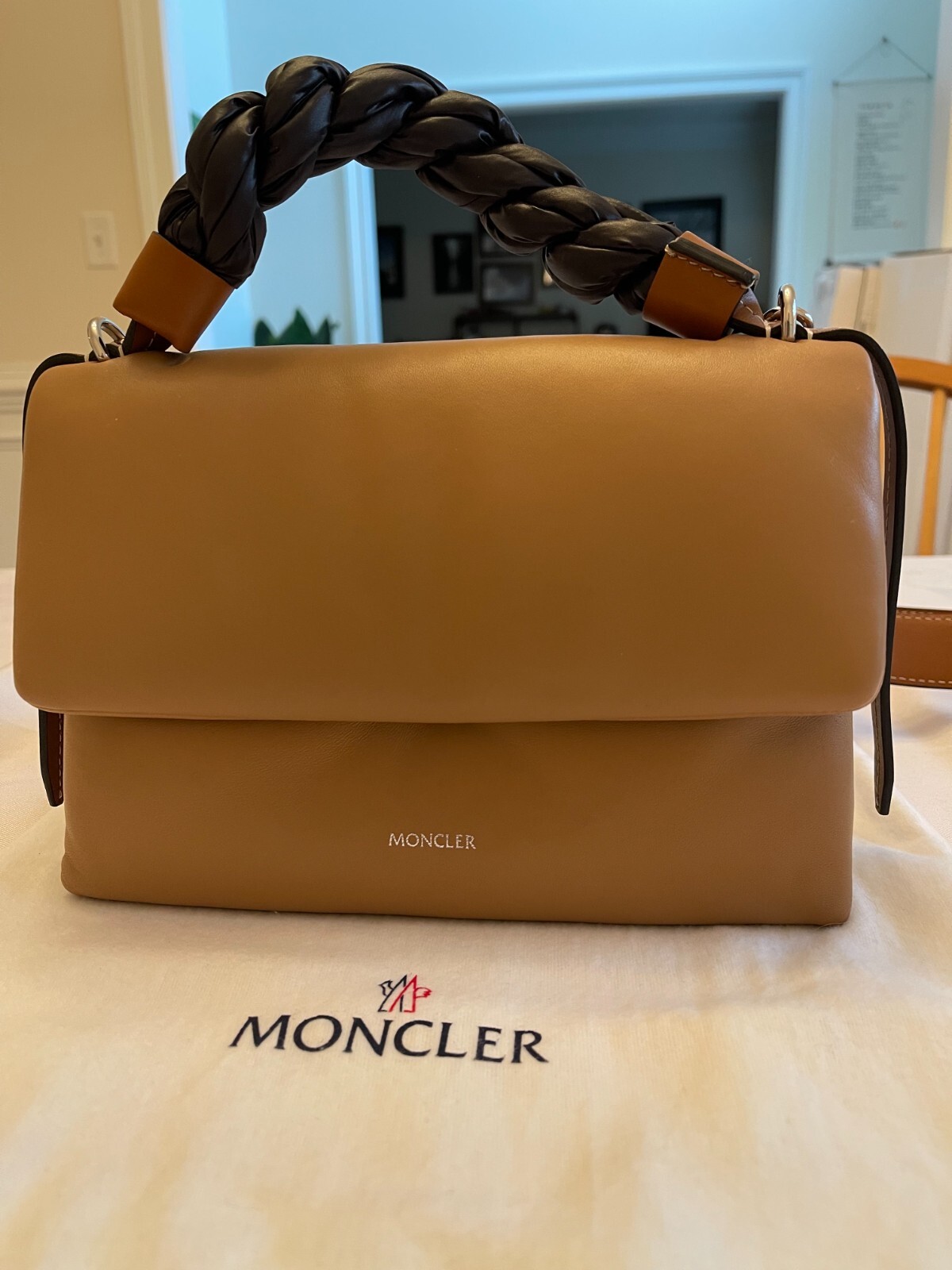 Moncler Nylon Crossbody Bag with Rope Handle Strap-image