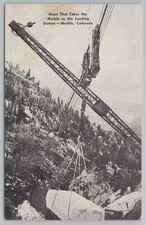 Marble Colorado~Hoist Takes Marble to Loading Station~Yule Quarry~c1930 B&W PC