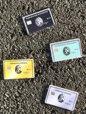 Ameriican Expresss BLK AMEXX Credit Card SMART Sticker Skin Wrap