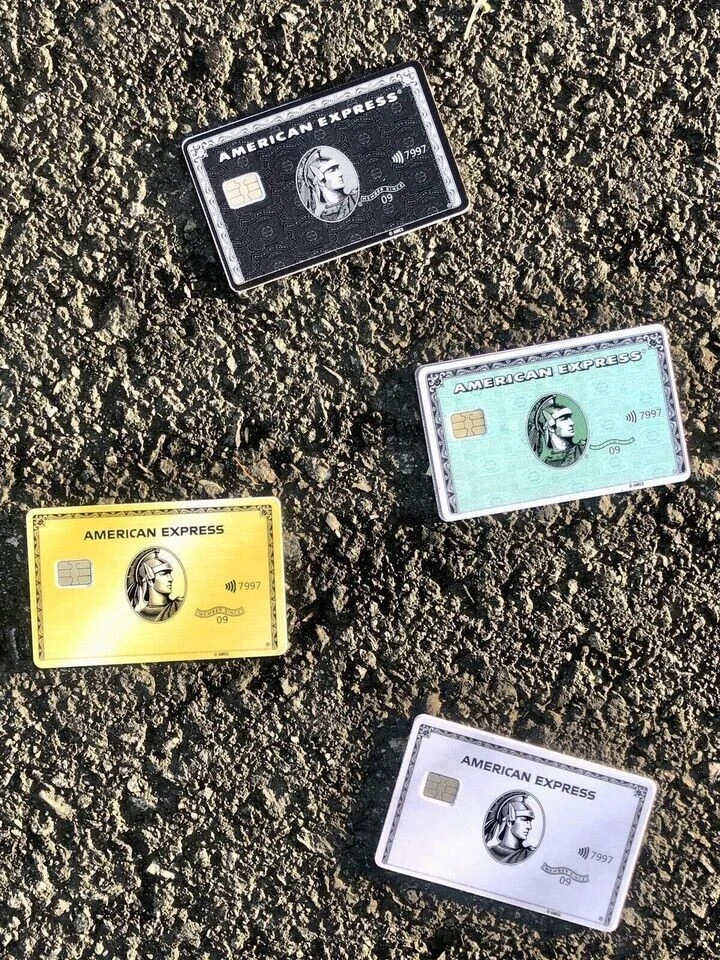 American Expresss Negro AMEXX Tarjeta de Crédito INTELIGENTE Pegatina Recubrimiento Envoltura Foto 2 de 4