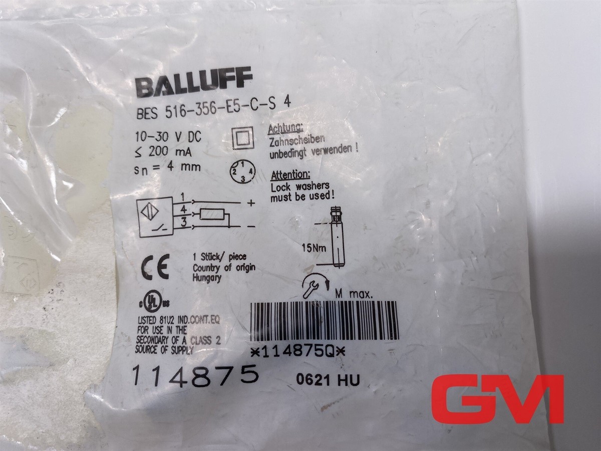 BALLUFF BES 516 326 G E5 Y S4, Sensore Di - Foto 10