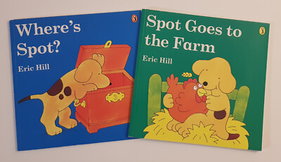 Spot Goes to the Farm + Where's Spot I Eric Hill I 2 Kinderbücher unbenutzt neu