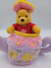 Vintage Disney Winnie The Pooh Teapot With Surprise Pooh Plush 9  Collectable