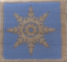 Hero Arts Wood Mounted Christmas Rubber Stamp - Small Snowflake 2