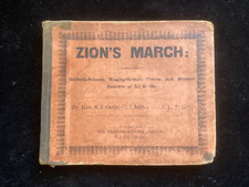 Zions March By Rev. Sj Oslin The Tempo Music Co. Jan 1892 Rare  6x7