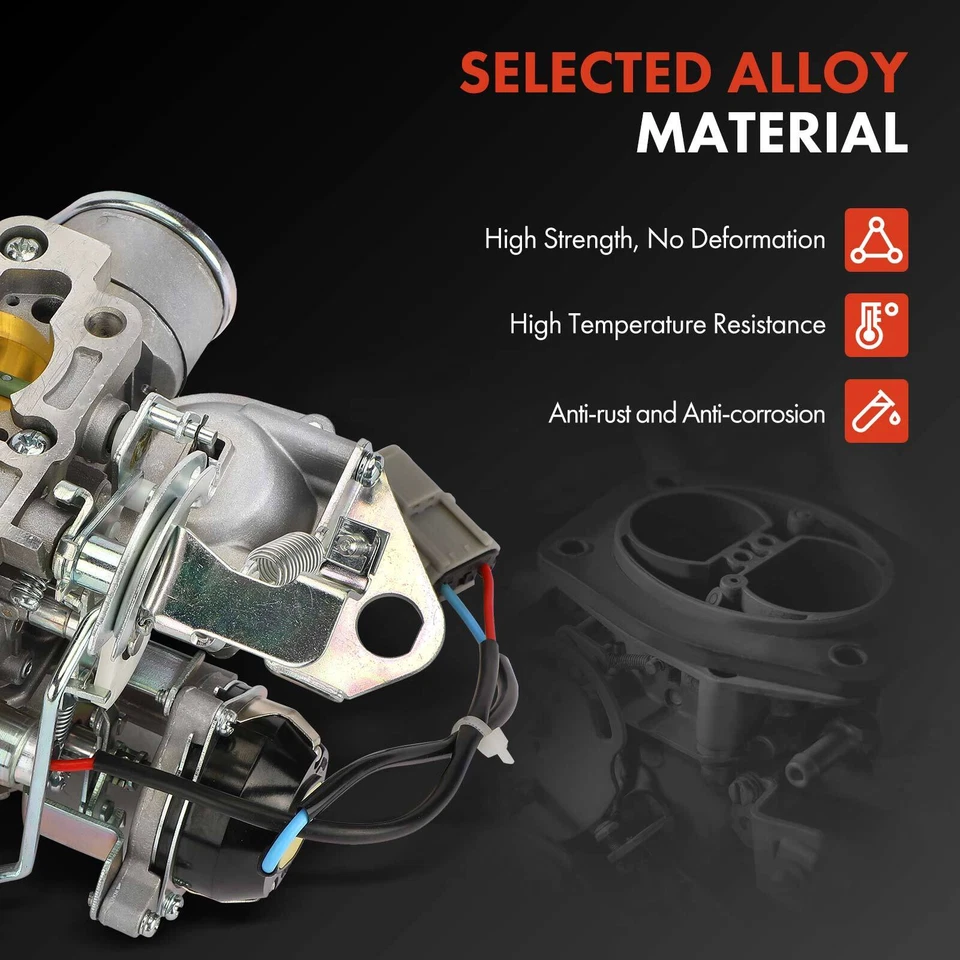 Nuevo carburador de 2 barriles de 1 pieza para camioneta Nissan 720 1983-1986 motor L4 Z24 de 2,4 L Foto 4 de 4