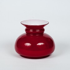 Paralume 4400 per lune a petrolio vetro rosso - foro di montaggio 100mm