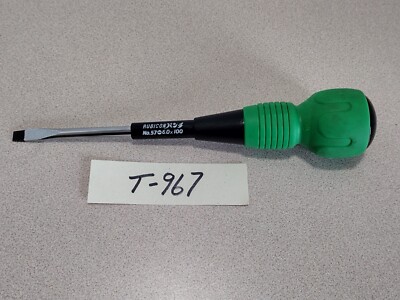 Rubicon No 57 Ball Grip Screwdriver Slotted ¼ x x8  / .6 x 100 (967)