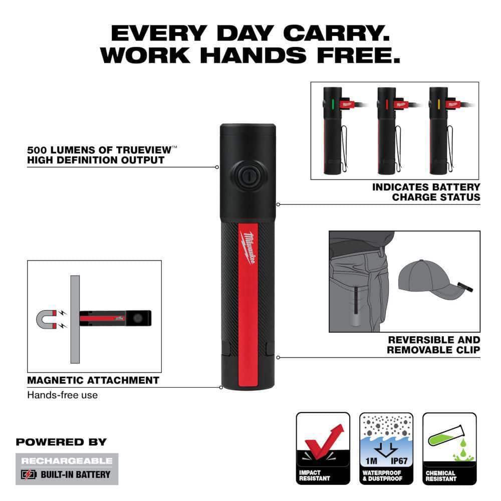 Magnetic Mount Task Light Milwaukee Rechargeable Magnetic Task Light ...
