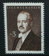LIECHTENSTEIN 1960-64 Portraits: 3f Prince Francis Joseph II. 1 value USED SG406