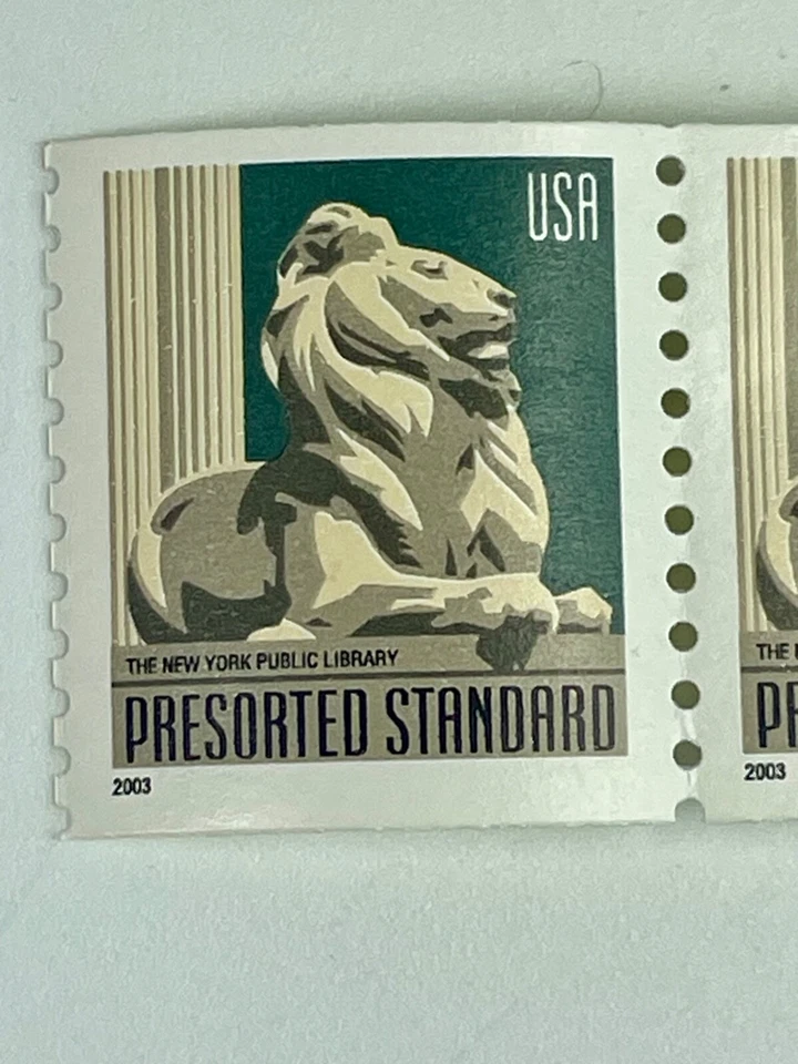 US Stamp Scott, New York Public Library 2003 (Set of 6) - Image 2 of 3