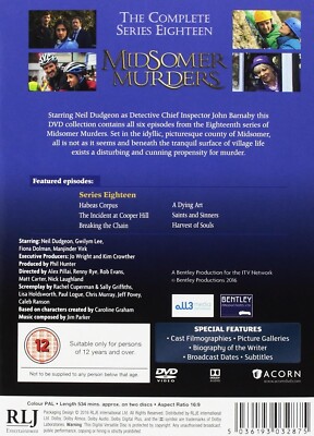 MIDSOMER MURDERS COMPLETE SERIES 18 DVD 18th Eighteenth Season