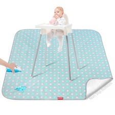 Splat Mat for under High Chair Mat, Mealtime Baby Art/Crafts/Playtime, anti S...