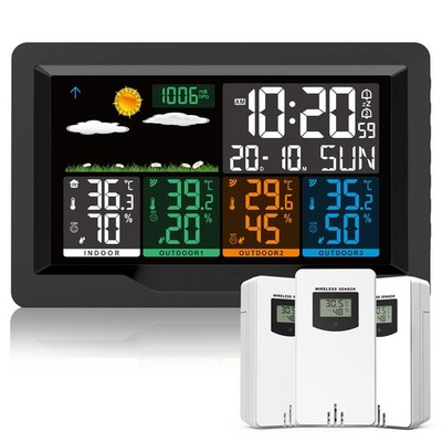 Funk Wetterstation mit Sensor, Thermometer Hygrometer Digital