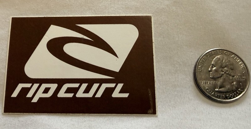 RIP CURL Surfboards Wetsuits Board Shorts Vintage Brown Wave Surfing STICKER!