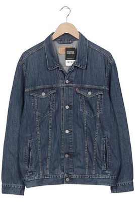 Levis Jacke Herren Anorak Jacket Kurzmantel Gr. XL Baumwolle Blau #oxaeaqk