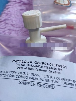 1PC multifunctional valve 1L gas sampling bag GSTP01-0707NSG1 #jg