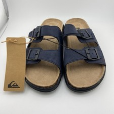QUIKSILVER NEW kids Embark Deck Double Strap Sandals Slides size 2
