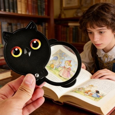 Cartoon Animal Foldable Magnifier For Reading Small Print Books And Newspapers