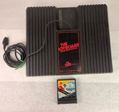 Amiga The Joyboard Power Body Controller For Atari 2600 W/Game Untested As-Is