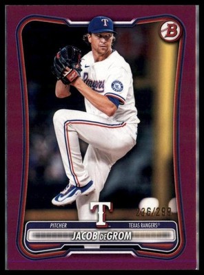2026 Bowman #64 Jacob deGrom Fuchsia #/299