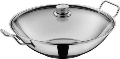 38022913 WMF Wok Party Taiwan Wokpfanne/Topf 36cm Edelstahl Rostfrei 18/10 neu - Bild 1 von 4