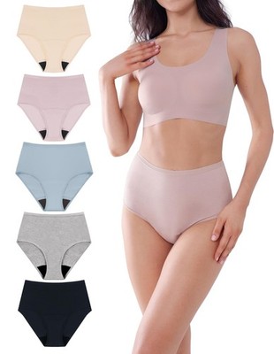 AIRCUTE Washable Urine Absorbency Incontinence Underwear Women's Bladder 5 pk M
