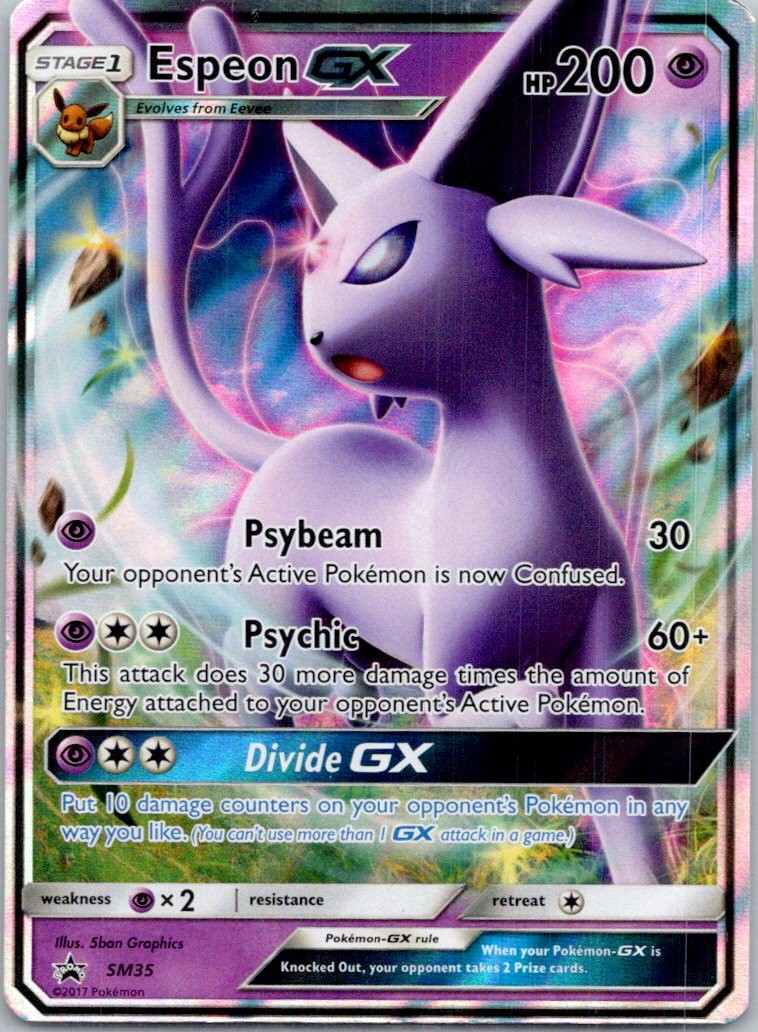 Espeon GX Holo Promo SM Promos SM35 LP