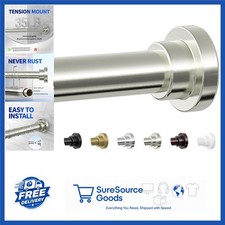 Non Slip Adjustable Shower Curtain Rod 28-74" Brushed Nickel Tension Rod