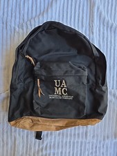 Vintage Black Backpack. UAMC Logo
