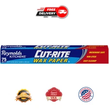 Reynolds Kitchens Cut-Rite Wax Paper, 75 Square Foot Roll