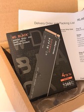 Brand New WD_BLACK SN850X NVMe SSD 4TB (Up to 7,300 MB/s) Gen4 - RRP £680