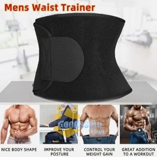 Men Waist Trimmer Belt Sweating Tummy Stomach Weight Loss Fat Burner Body Shaper