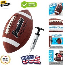 Youth  Adult Footballs - Extra Grip 1000 Official Size, Junior  Pee Wee Kid...