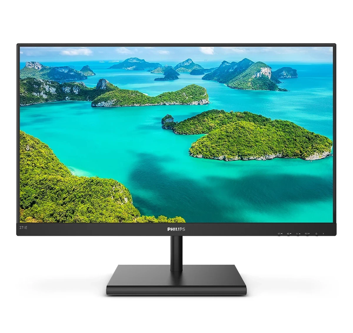 PHILIPS E line 27インチ フルHD モニター アーム無し Philips、E Lineシリーズの27インチ IPS WQHD 4辺フレームレス液晶